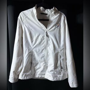 Cutter & Buck Women's White Pittsburgh Steelers Jacket